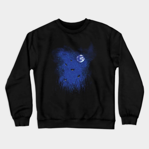 Fireflies Crewneck Sweatshirt by Daletheskater